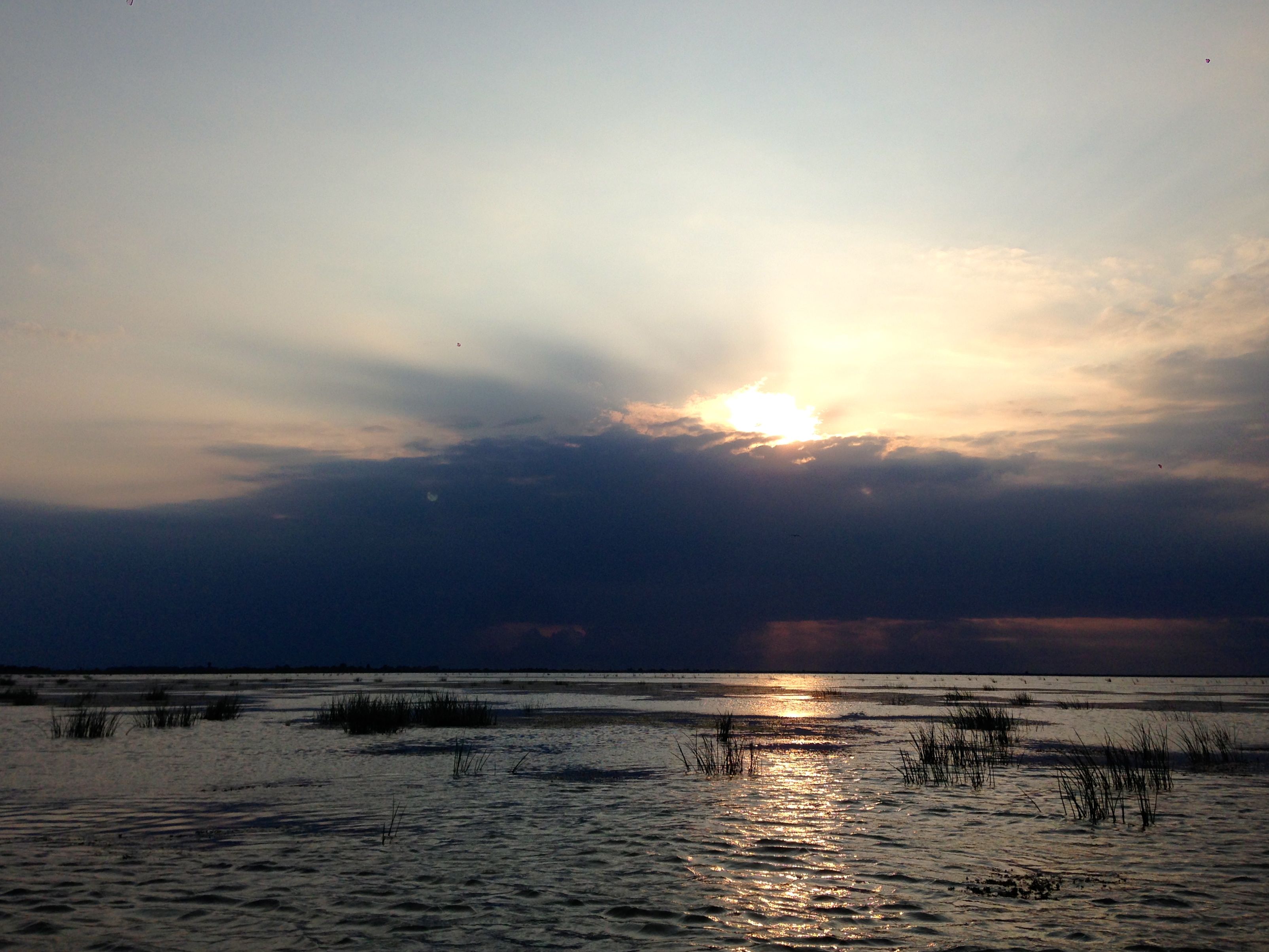 sunset sulina danube delta romania
